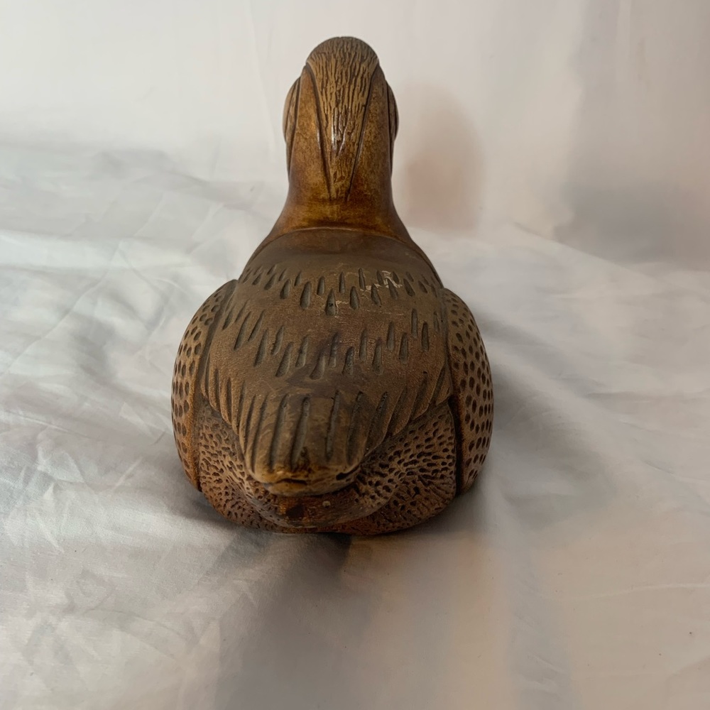 wood carved details duck decoy - Picture 4 of 6